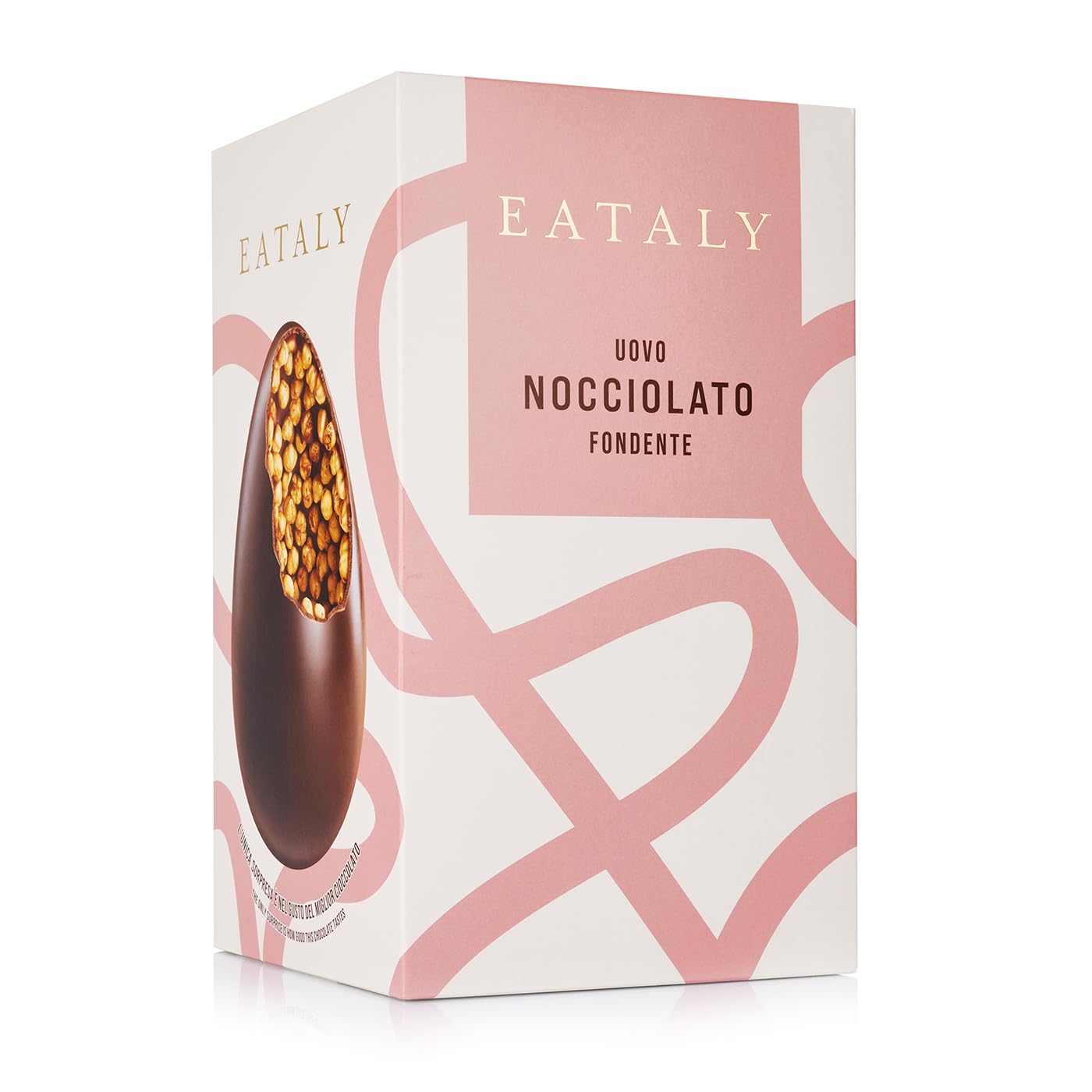 Uovo di Pasqua Cioccolato Fondente con Nocciole 400g Eataly - Bean to Bar, Nocciole Italiane, Elegante Incarto