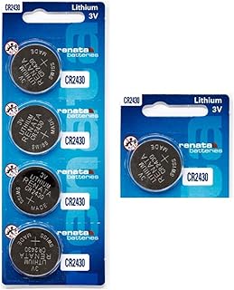 Renata CR2430 3V Lithium Coin Batteries (5 Pack)