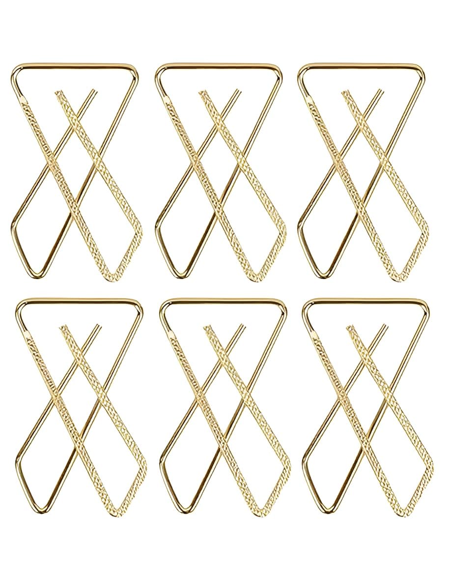 Gold Plated X Shape Safety Saree Pin Brooch Set for Women & Girls | Heavy-Duty Sari, Sadi, & Dupatta Pins | Fashion Hijab Broach Accessories | Protect Fabric & Prevent Folds Golden Finish | Pleats Dupatta Chunri Odhni scrafs Clip on Sari pins (pack of 10)-image-29