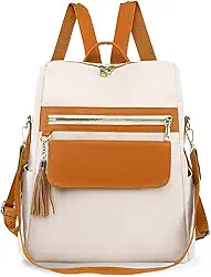 Mochila Feminina Impermeável Antifurto Universitária - Bolsa Grande com 6 Bolsos, Alça Ajustável e Design Moderno, Ideal para Trabalho, Faculdade e Viagens