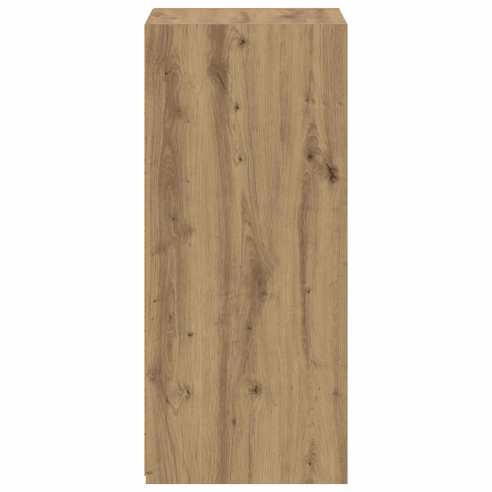 Credenza in rovere Artisan, 30 x 41 x 93 cm, in legno, moderna credenza con spazio per soggiorno, sala da pranzo, cucina, corridoio e ufficio