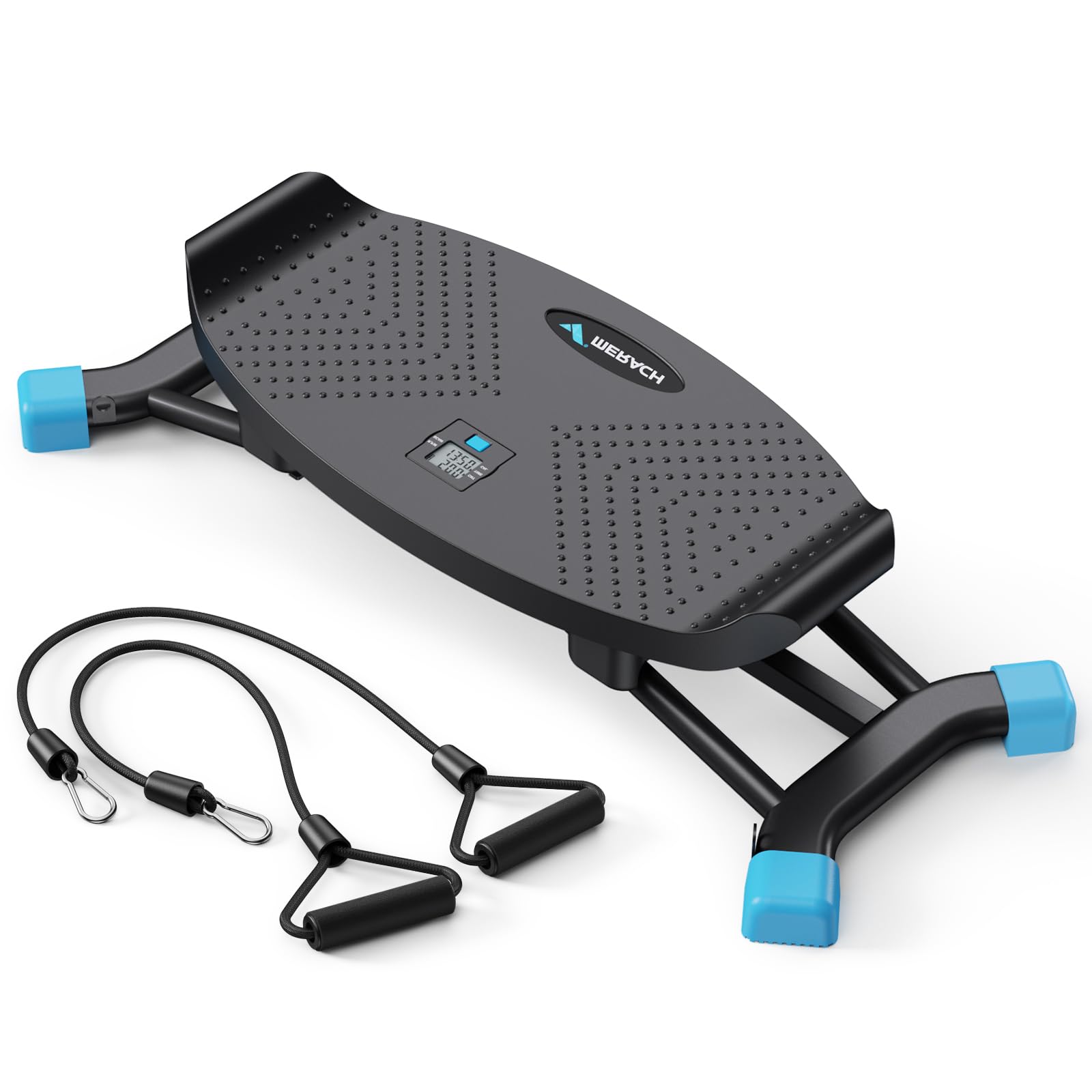 MERACH Ski Machine, Simulated Ski Training Machine, Leg Exercise Machine, Fun Cardio Fitness Machine, Full Body Aerobic Exercise Equipment for Home Gym (Black)