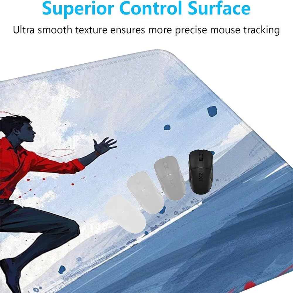 Giappone Tappetino Mouse XXL 1000x500x3mm, Gaming Tappetino Mouse Atleta Mousepad con Base in Impermeabile Gomma Antiscivolo per Tastiera, PC, Computer Ufficio Idea Regalo per Festa del Papà X-884