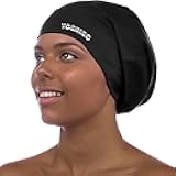 Extra Large Swim Cap - Swim Cap for Long Hair, Dreadlocks, Weaves, Hair Extensions, Braids, Curls & Afros - Silicone Swimming Cap for Women & Men, Keep Hair Dry