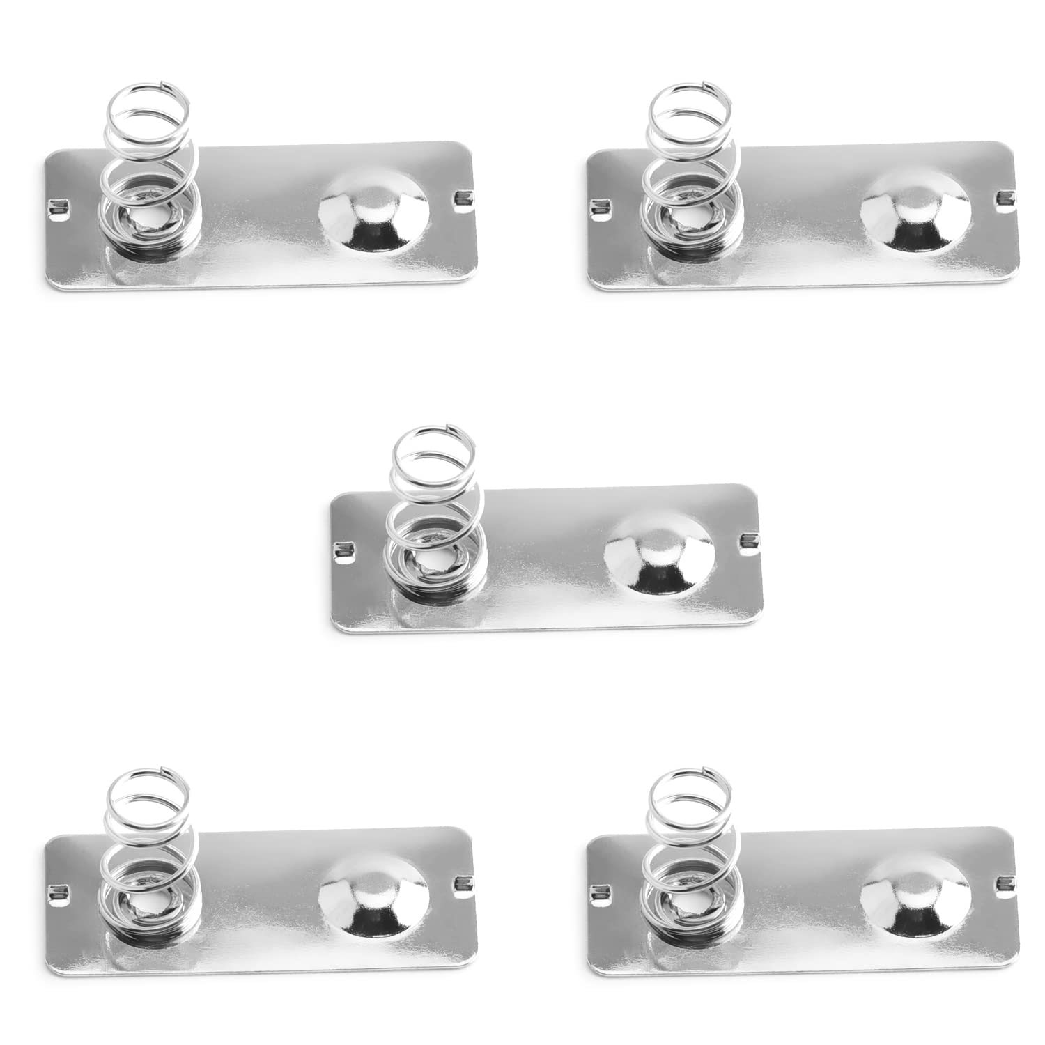 Heyiarbeit 20Pcs AA Battery Contact Plates – Nickeling Steel Positive/Negative Spring Plates For Device Repair