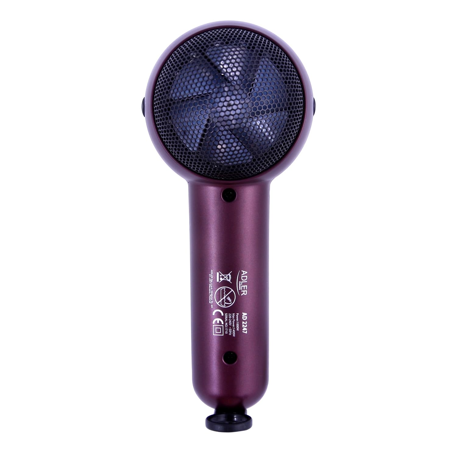 Adler Crimson Suszarka Do Włosów, Bordowy/Czarny, 1400W