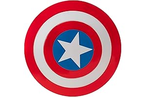 Official MARVEL Zombie Captain America Costume Accessory: Plastic Shield with Elastic Handles