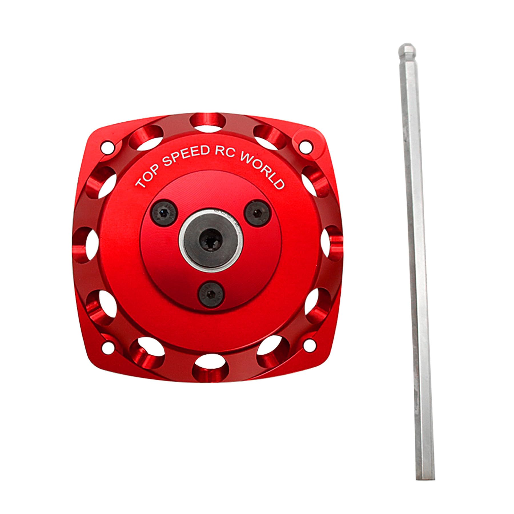 FLMLF Aluminum Roto Starter Red Fit 23CC-30CC Engine for HPI Rovan KM 1/5 Rc Buggies Baja Fit for HPI FG Losi Rovan KM Baja GoPed FG Losi 5ive T RedCat