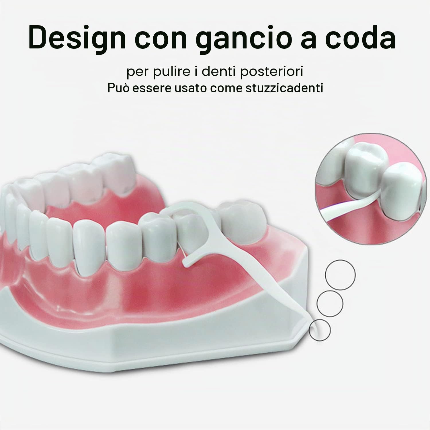 GeekerChip 100 Pezzi Filo Interdentale, Forcella, Plettri Igienico e Portatile, per Pulizia dei Denti, Perfetti per Famiglia, Hotel,Viaggi