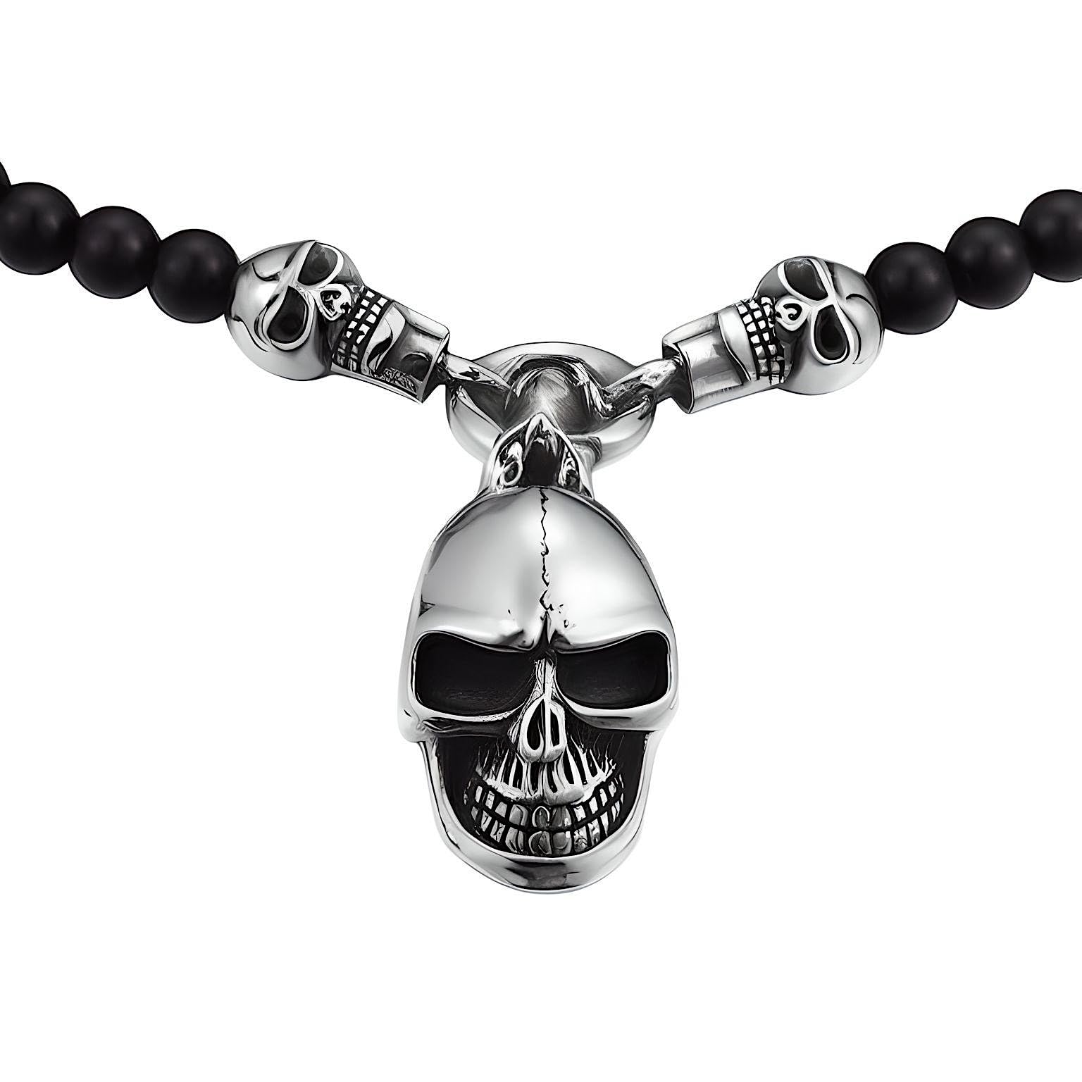 See full amazon price history chart for THE MEN THING GOTHIC SKULL - Premium Titanium Steel Pendant - 8mm Black Natural Onyx Beads - 24inch Chain for Men & Boys THE MEN THING GOTHIC SKULL - Premium Titanium Steel Pendant - 8mm Black Natural Onyx Beads - 24inch Chain for Men & Boys (B0BNDXX8B1) Amazon Price History, Amazon Price Tracker