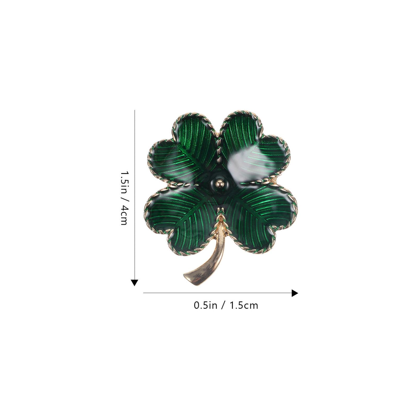 Shamrock Clover Hat Coin Brooch - St. Patrick's Day & Mardi Gras Lapel Pin, Party Dress Accessory
