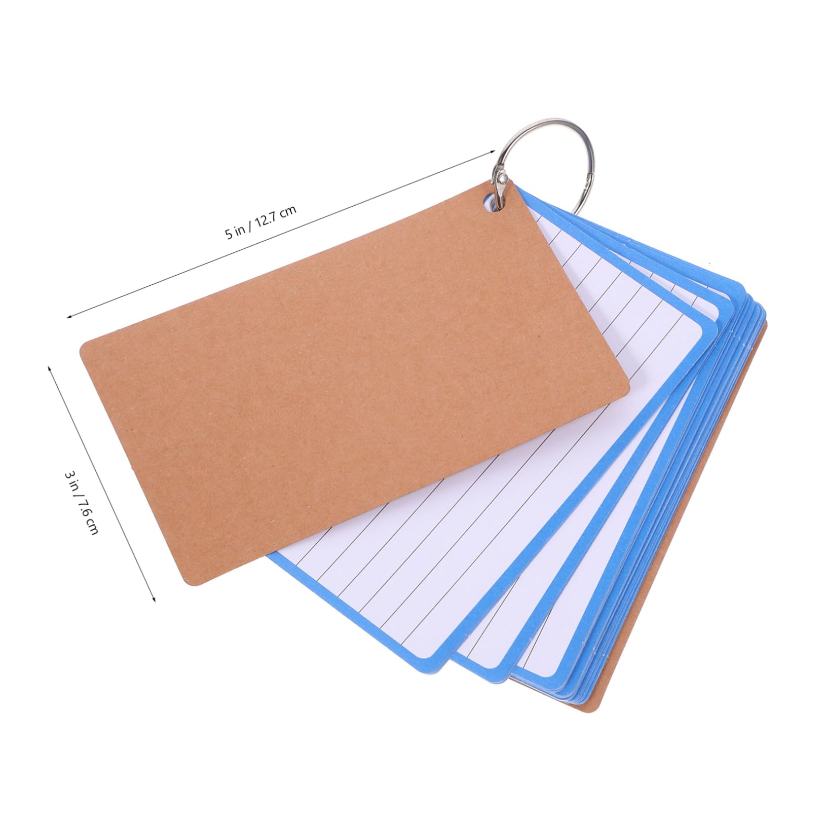 STOBOK 4 Stück 2 Karteikarte Notizkarte Leere Grußkarten Leere Tarotkarten Leere Karten Bibliothekskarten Kontrastreiche Babykarten Ringkarte Einfache Karten Nachricht Zubehör Papier