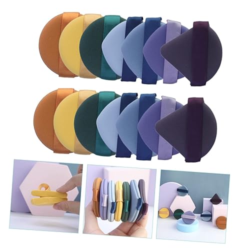 Miniatura 9 de Mipcase Difusor de 14 unids Ajuste Polvo Puff Cosméticos Polvo Puff Puff Maquillaje Puff Maquillaje Puffs Triángulo Cosméticos Puffs Mujeres Esponja