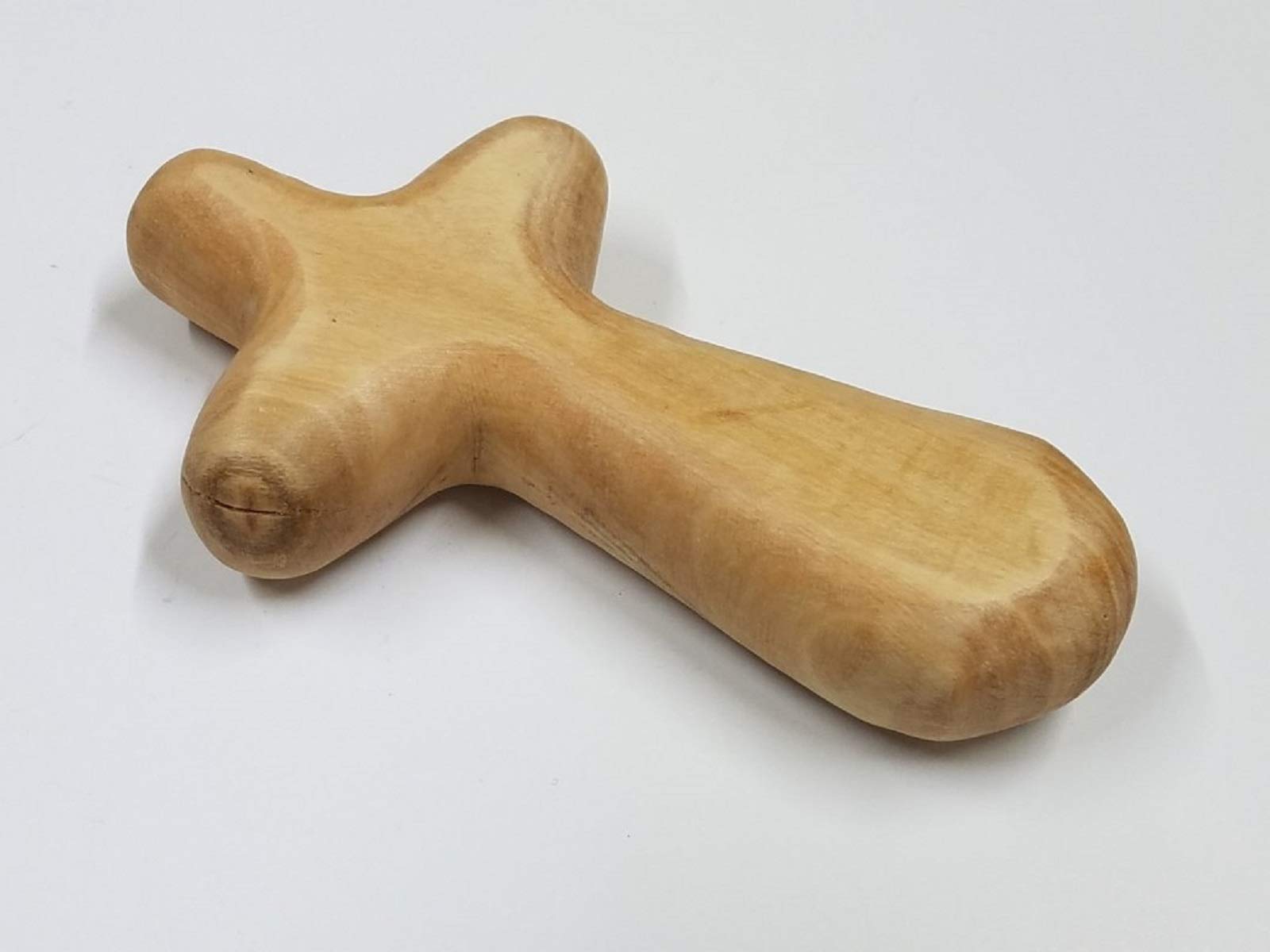 Bethlehem Gifts TM Holding Cross Will fit in Your Palm Known as Olive Wood Comfort Holding Cross - Authentically from Bethlehem (4 inches)