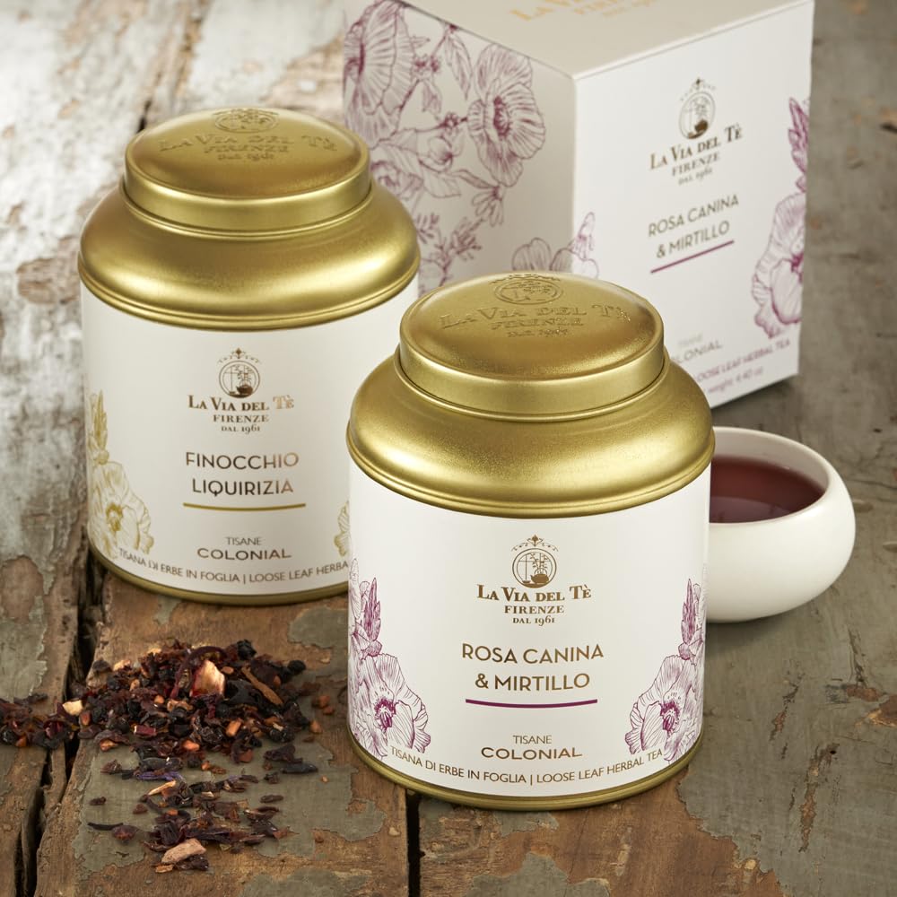 La Via del Tè - Tisana Finocchio Liquirizia - lattina da 150 gr - digestiva, gusto dolce con finocchio e radice di liquirizia - senza caffeina