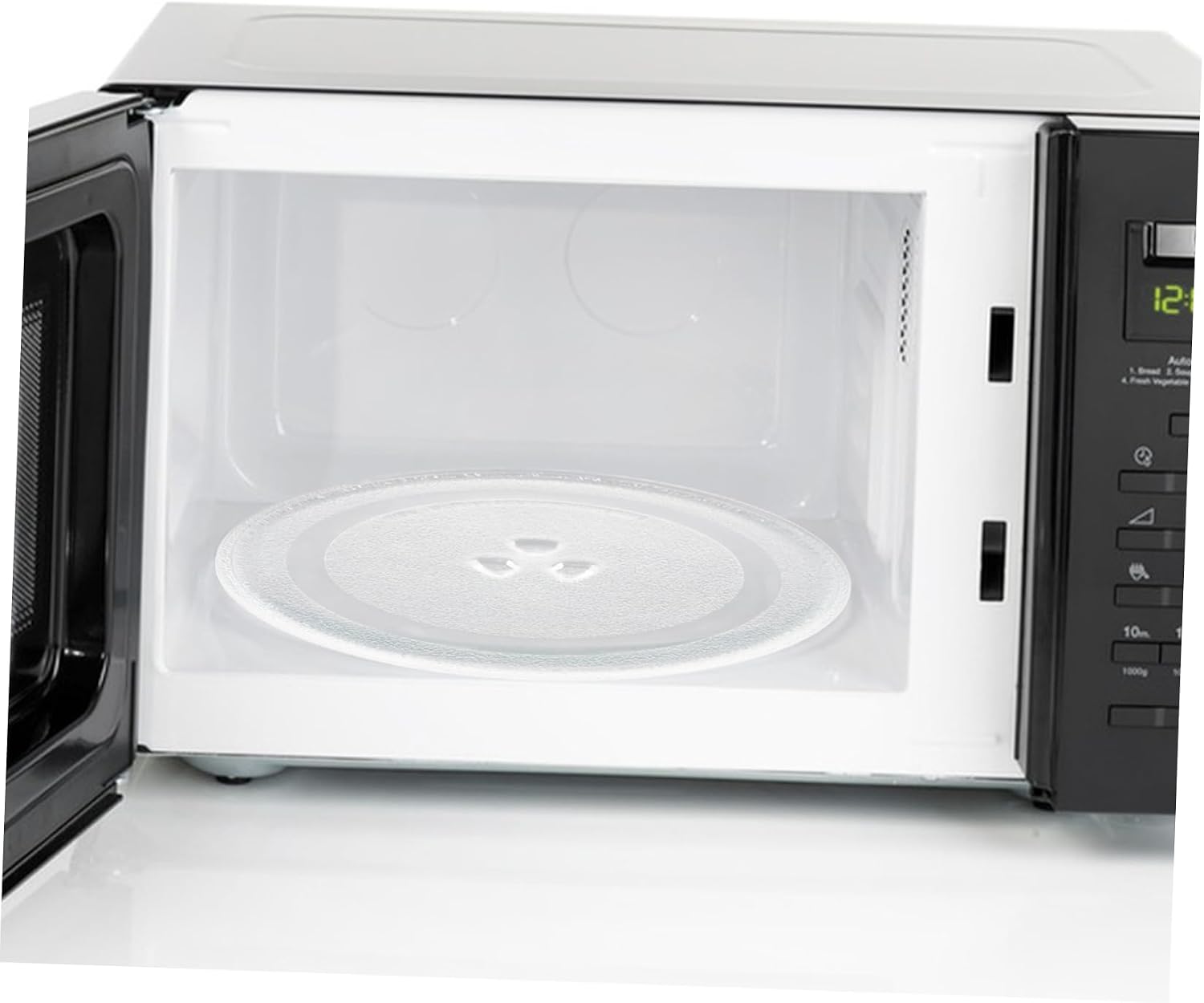 Uonlytech Microwave Glass Plate Turntable Ring Replacement Tray Oven Plate Sturdy Easy to Install