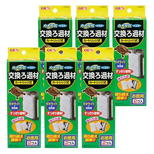 GEXジェックス カメ元気フィルター交換ろ過材 2コ入×6個セット