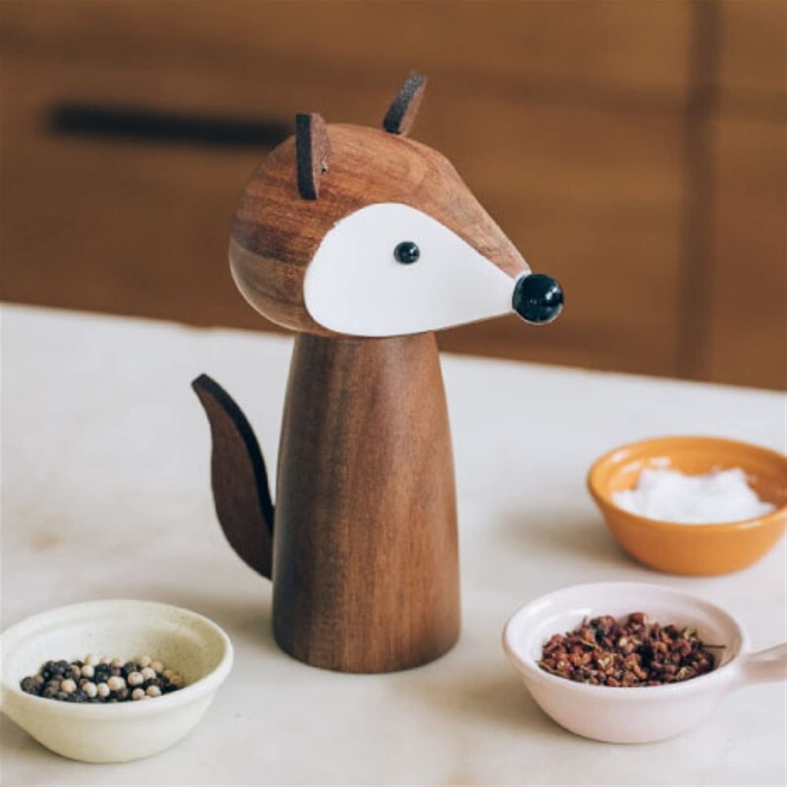 Saturey Macina Sale e Pepe Grinder del Mulino di Sale e Pepe for la Cucina freschi Pepe macinato e smerigliatrice Spezia salata con Regali di stoviglie Regolabili (7,2 Pollici) Macinaspezie
