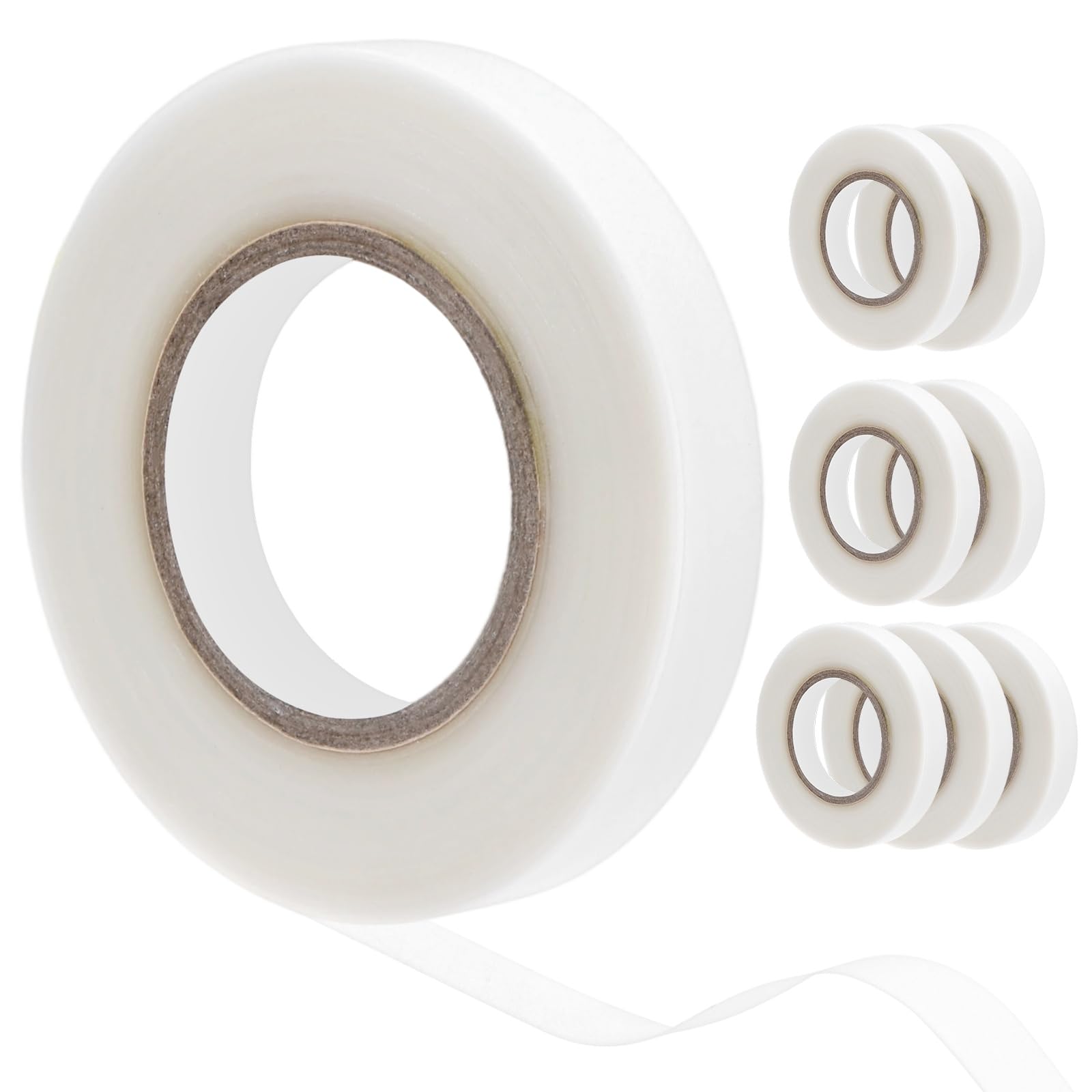 M METERXITY 4-Roll Garden Stretchable Tie Tape 2/5 in x 82 ft PVC, White โ image 1