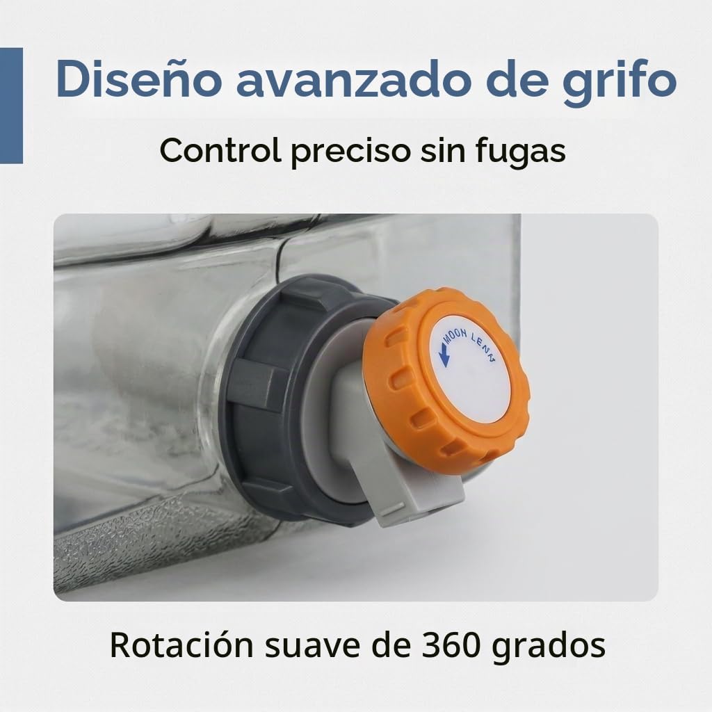 Depósito de agua con grifo