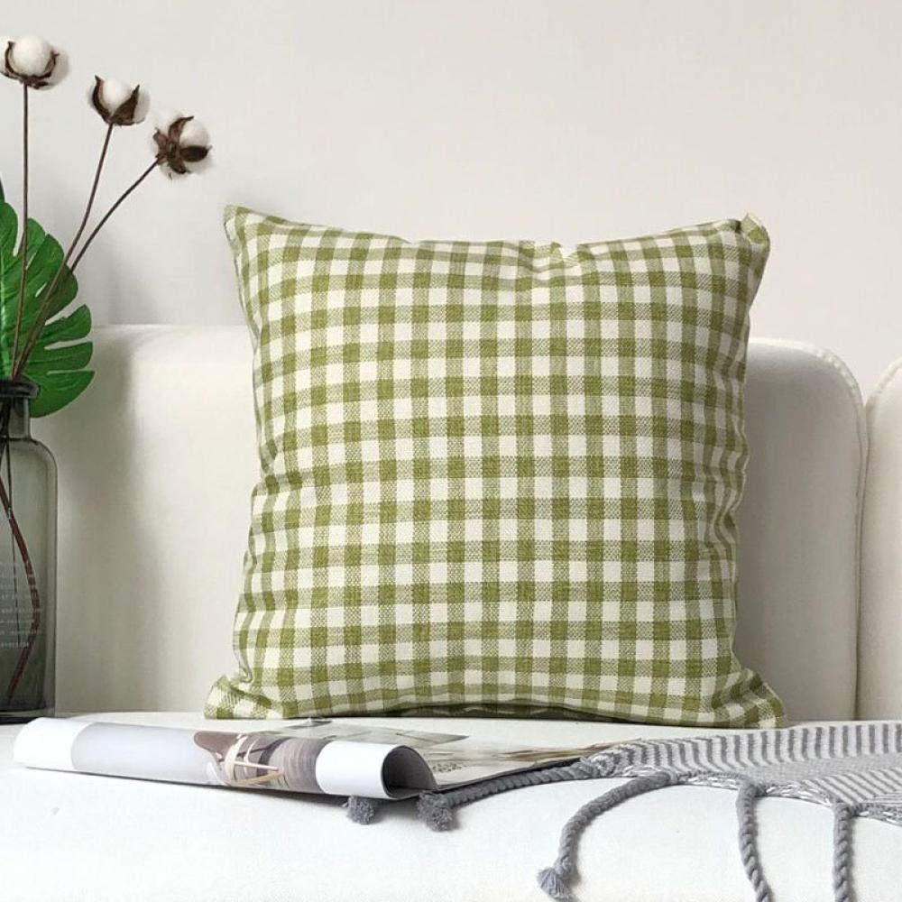 Buffalo Check Plaid Nero Federa per cuscino Elegante Soggiorno Federa Quadrata Cotone Lino per Arredamento Casa Sedia 45,7 x 45,7 cm