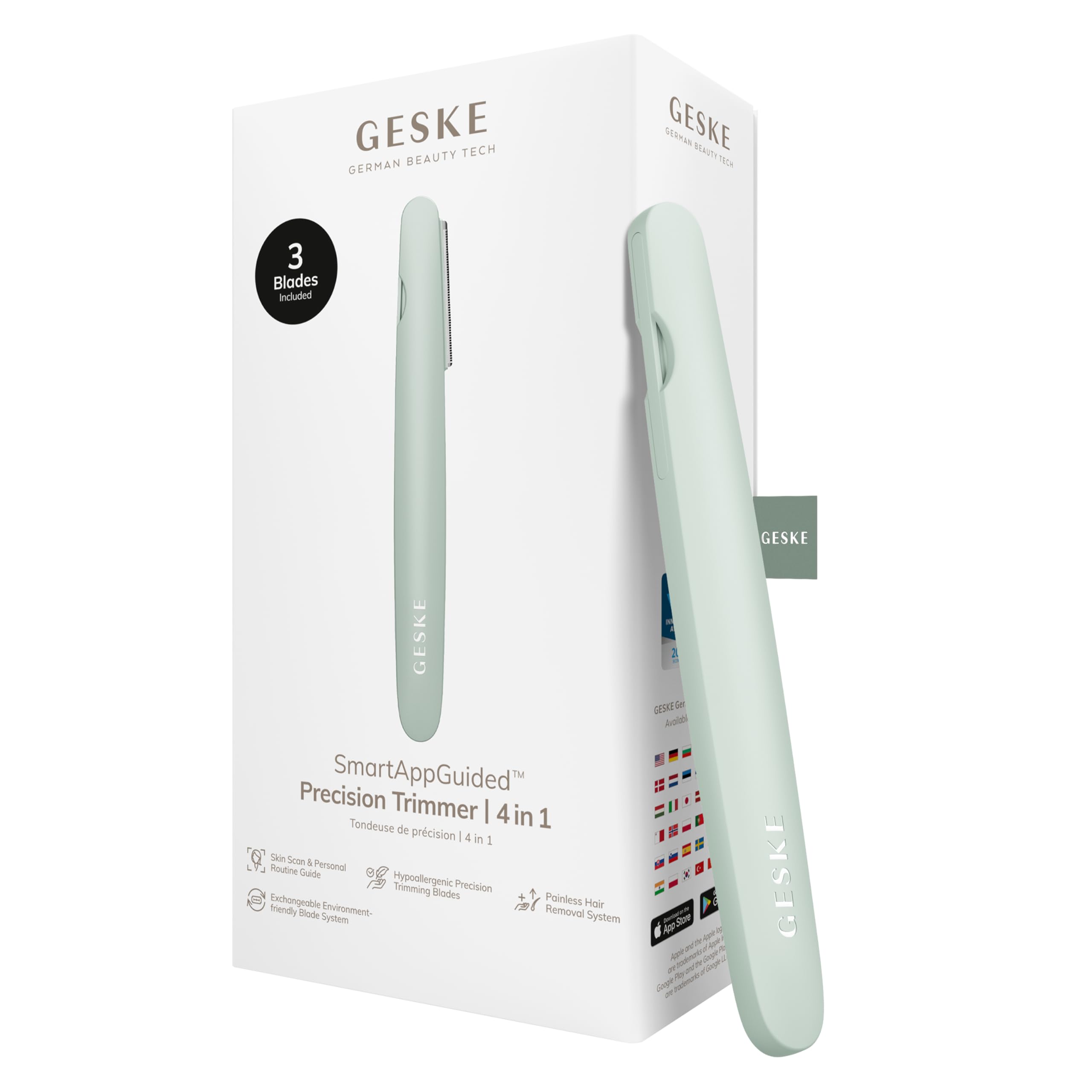 GESKE Precision Trimmer | 4 in 1 | Trimmer for Painless & Easy Hair Removal | For Large & Small Areas | Hygienic & Easily Replaceable Blades-image-40