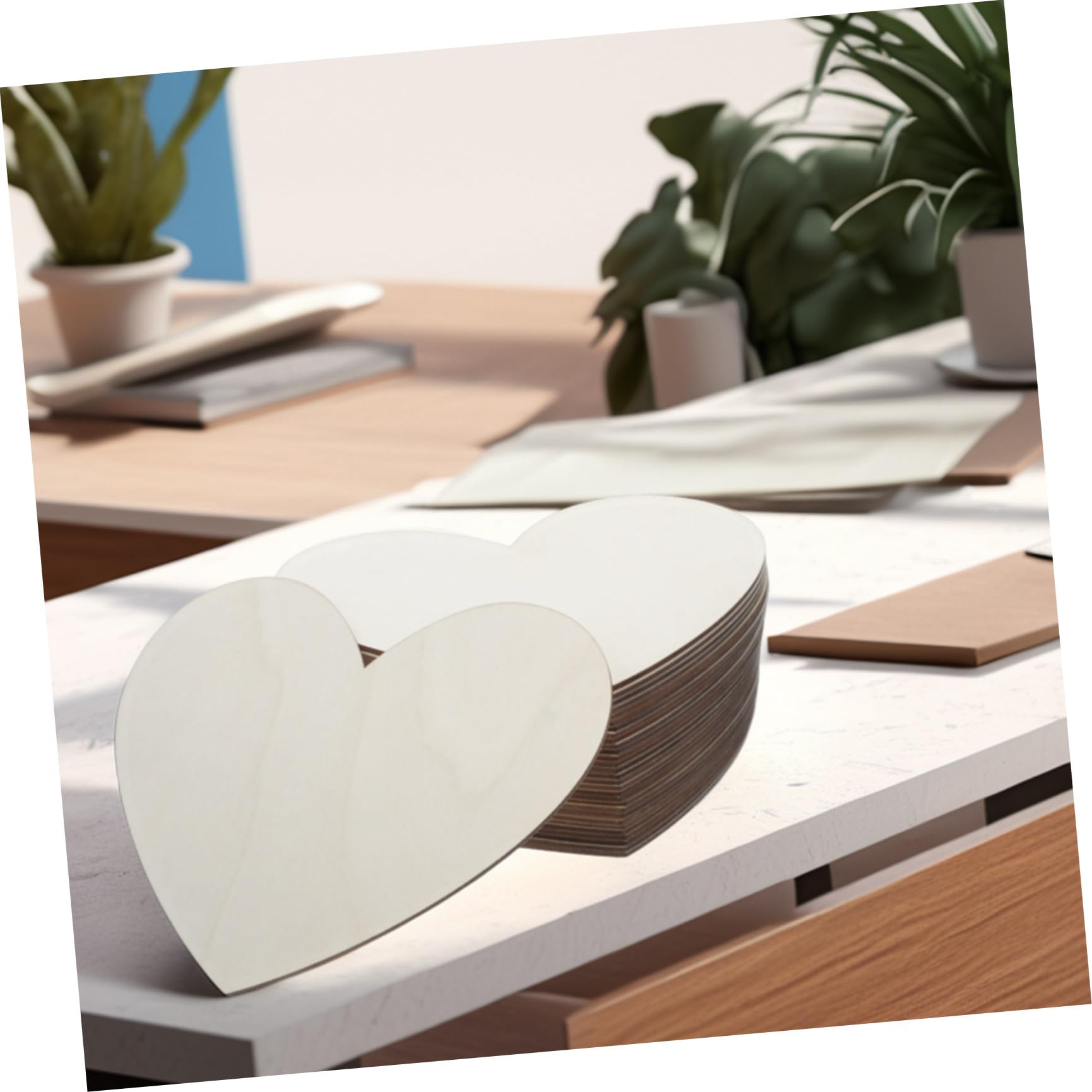PRETYZOOM 30 Stück Große Herzförmige Holzscheiben Unbehandelte Holzherzen zum Basteln Glatte Oberfläche Vielseitig für Selbstgemacht Dekorationen Hochzeiten und Valentinstag