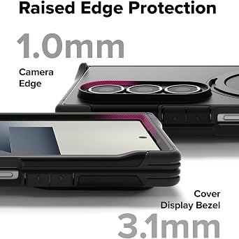 Ringke Alles Pro for Samsung Galaxy Z Fold 7 Case [Compatible with MagSafe] Hinge Protection Powerful Magnet Shockproof Cover with 360 Rotating Kickstand - Black