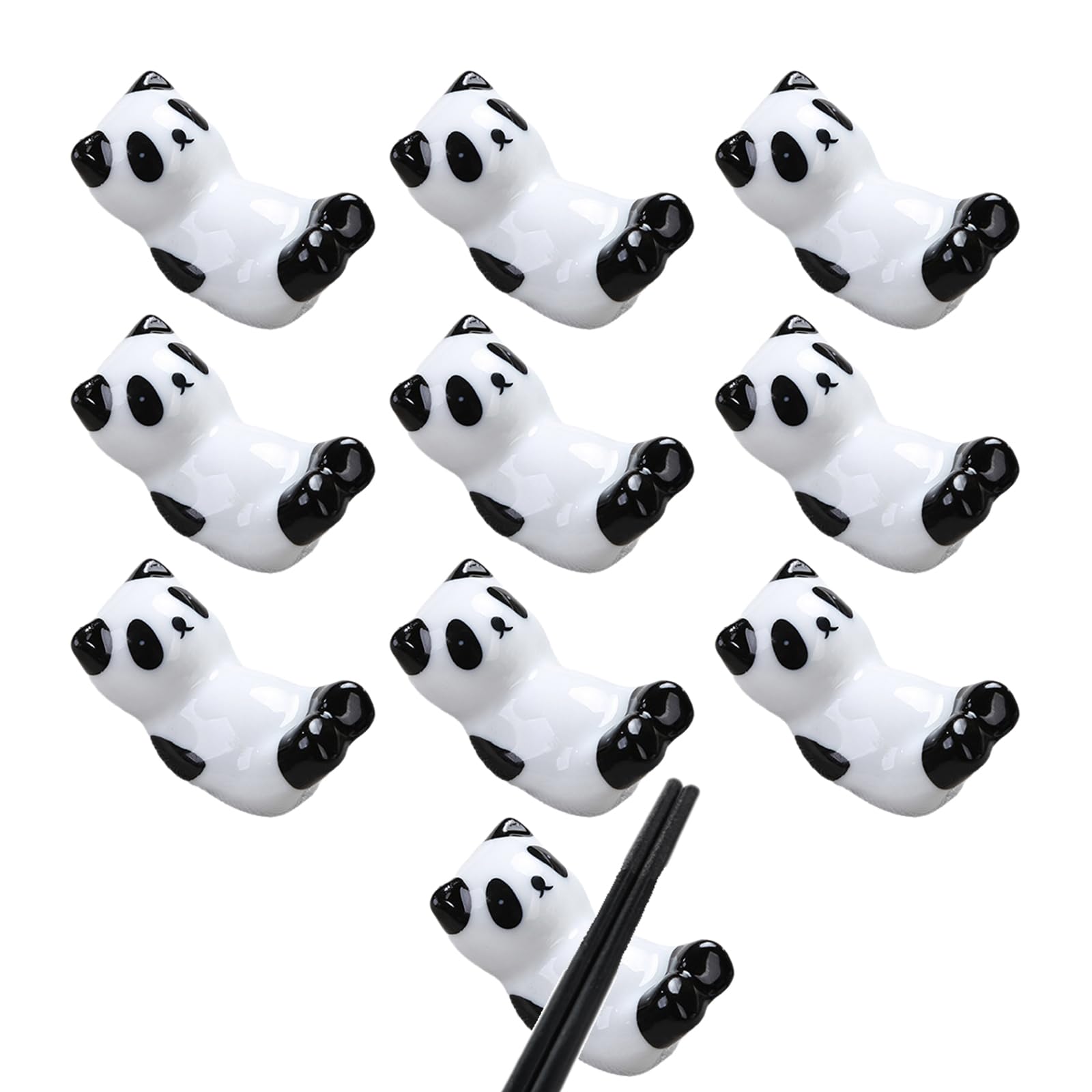 MRKU Chopstick Rest Chopsticks Holders Restaurant Ceramic,Spoon Fork Stand For Home Chop Sticks,Dinner,Desktop Decorations,Easy To Clean Forks,Spoons
