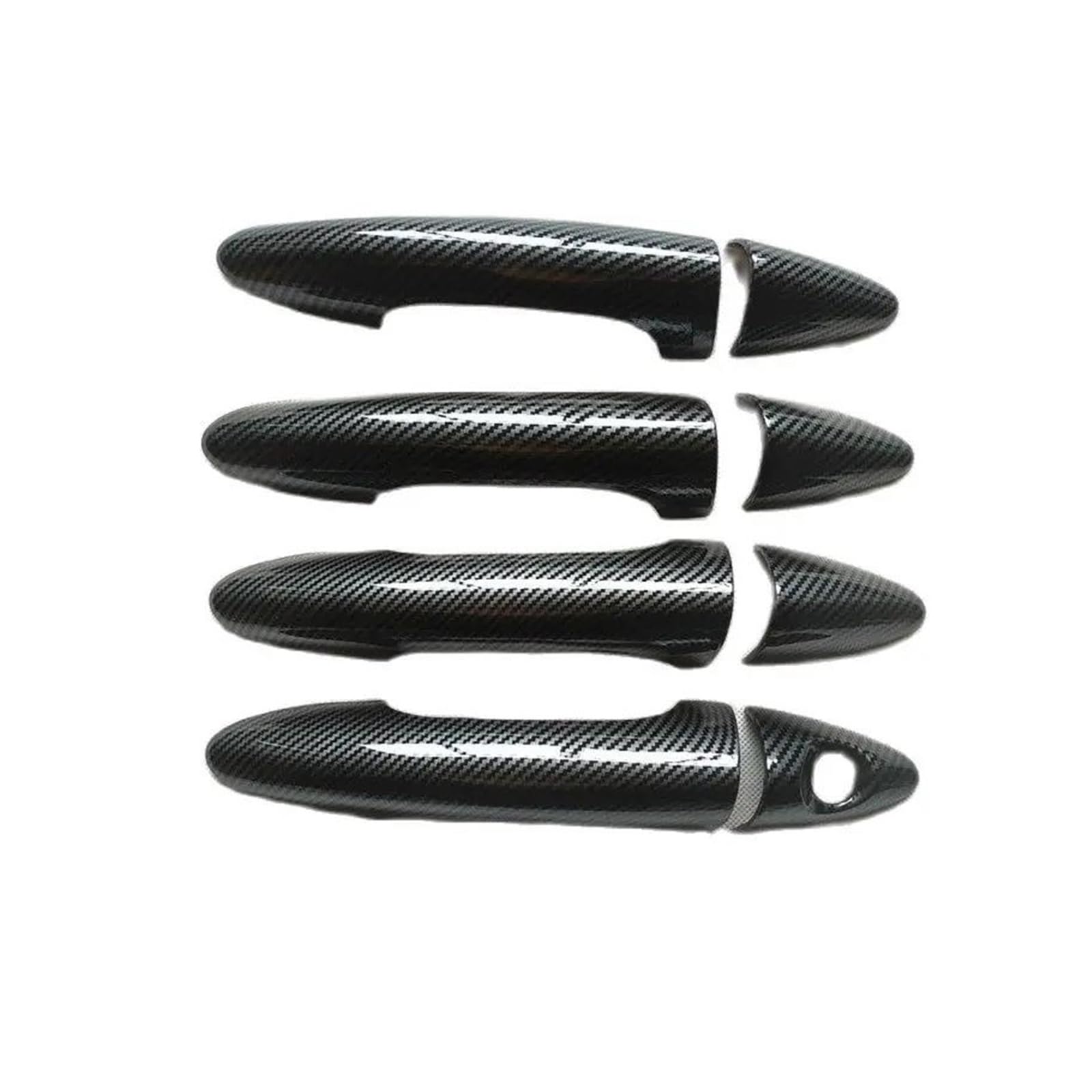 NVNZMFPPW for Hyundai for Accent for Solaris for Verna I25 2012 2013 2014 2015 2016 Accessories Door Handle Cover Trim Plastic Imitation Carbon Fiber