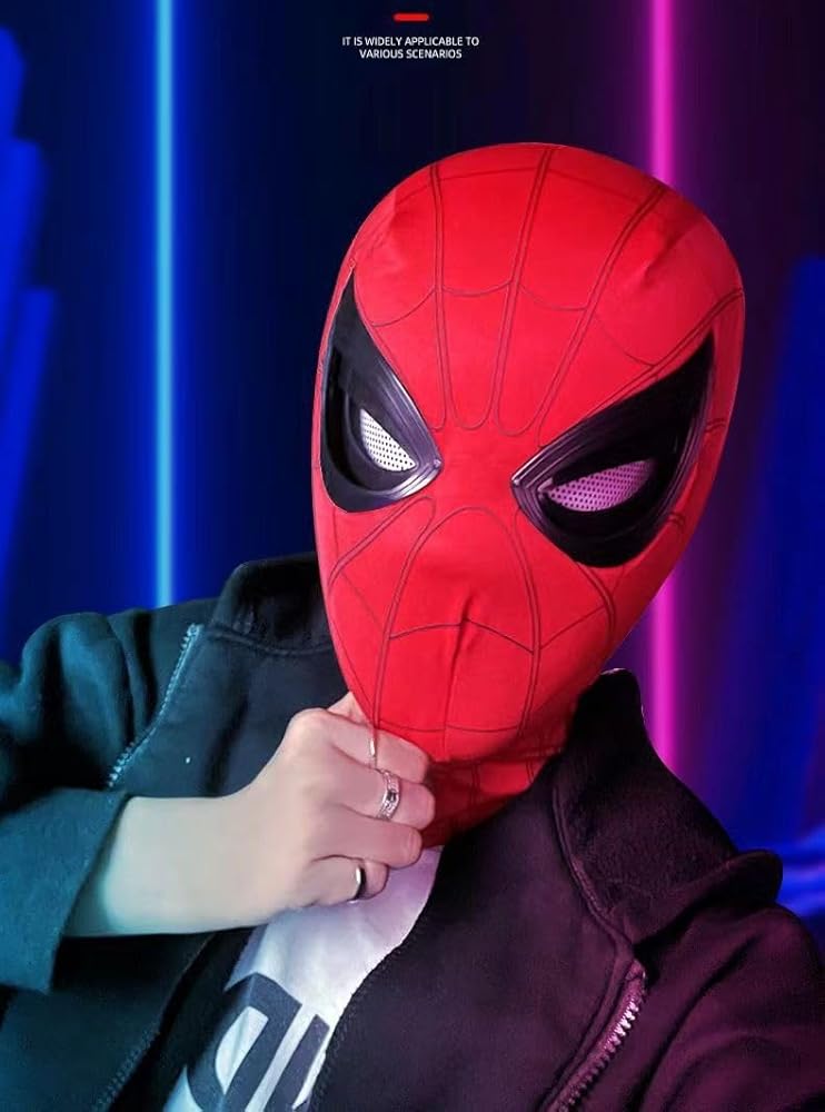 特製アクリルケース　スパイダーマン マスク　1/1 コレクション 2099スパイダーマンマスク、3Dフェイスシェル付きカスタマイズ