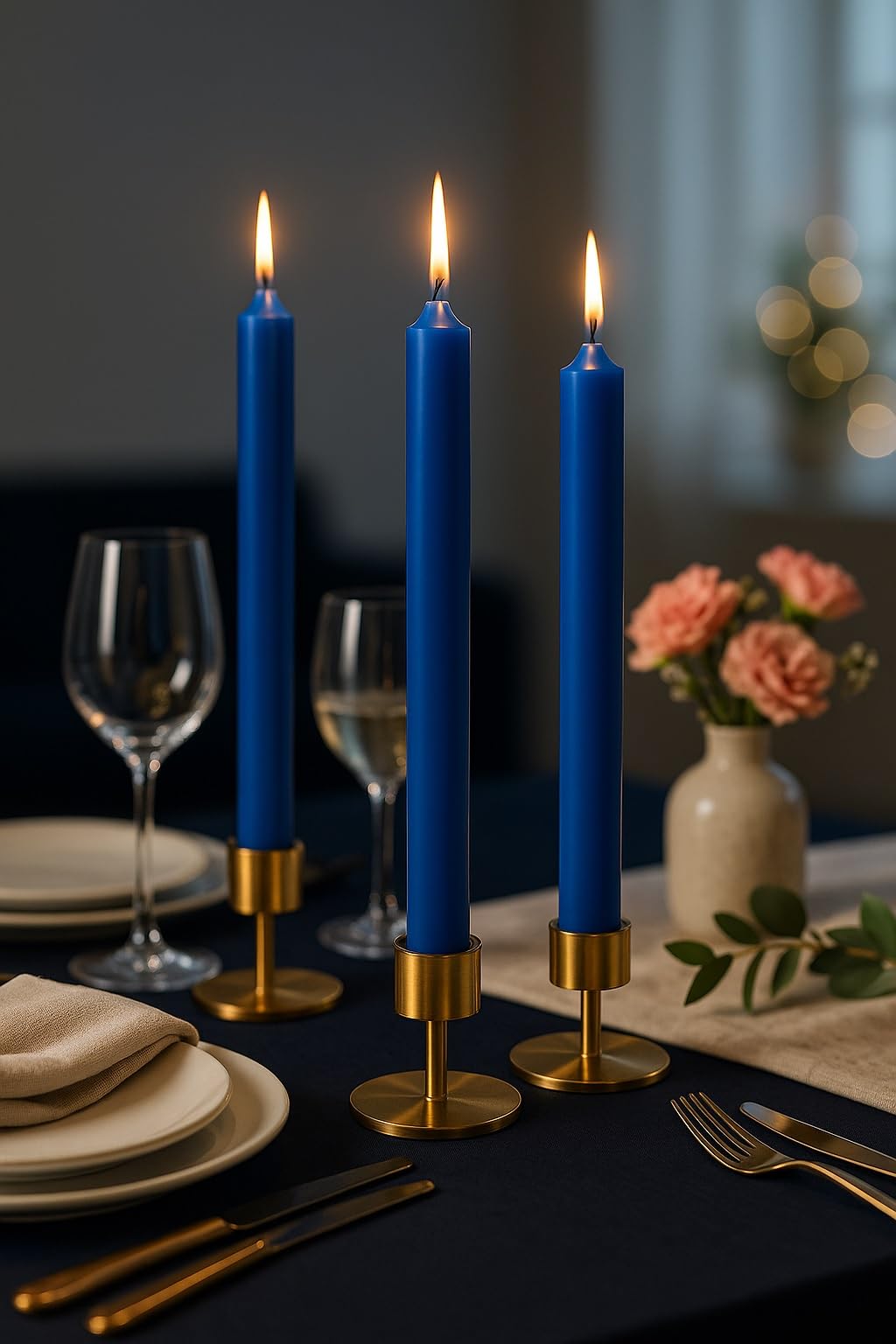 Set di 10 candele a bastoncino, lavanda, lilla, decorazione da tavolo, decorazione da tavolo, decorazione pasquale, cresima, comunione, battesimo, Natale, corona dell'Avvento, decorazione di