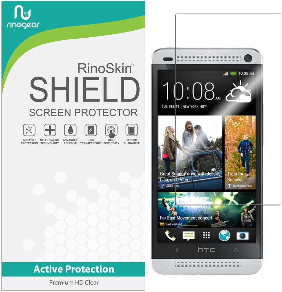 Screen Protector for HTC One M7 Screen Protector [Flexible Clear Film] Case Friendly Accessories