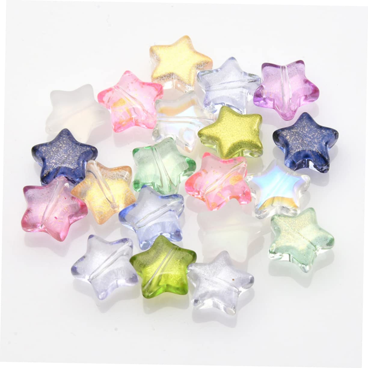 SHINEOFI 500piezas Cuentas De Pendientes Accesorios Para Joyería Diy Cuentas De Cristal De Diseño De Para Pulseras y Collares