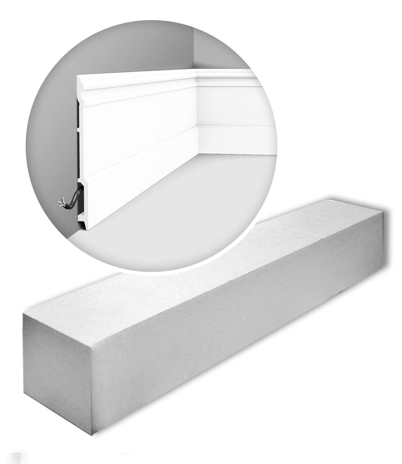 Orac Decor SX191-box 1 karton zestaw z 9 listwami przypodÅ‚ogowymi listwy ozdobne 18 m