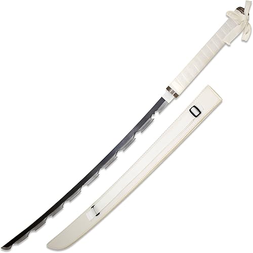 Vista 65 de Espada katana de anime para cosplay, espada Demon Slayer de metal real, acero inoxidable, Rengoku/Tanjiro/Zenitsu/Inosuke Knights, versión exquisita