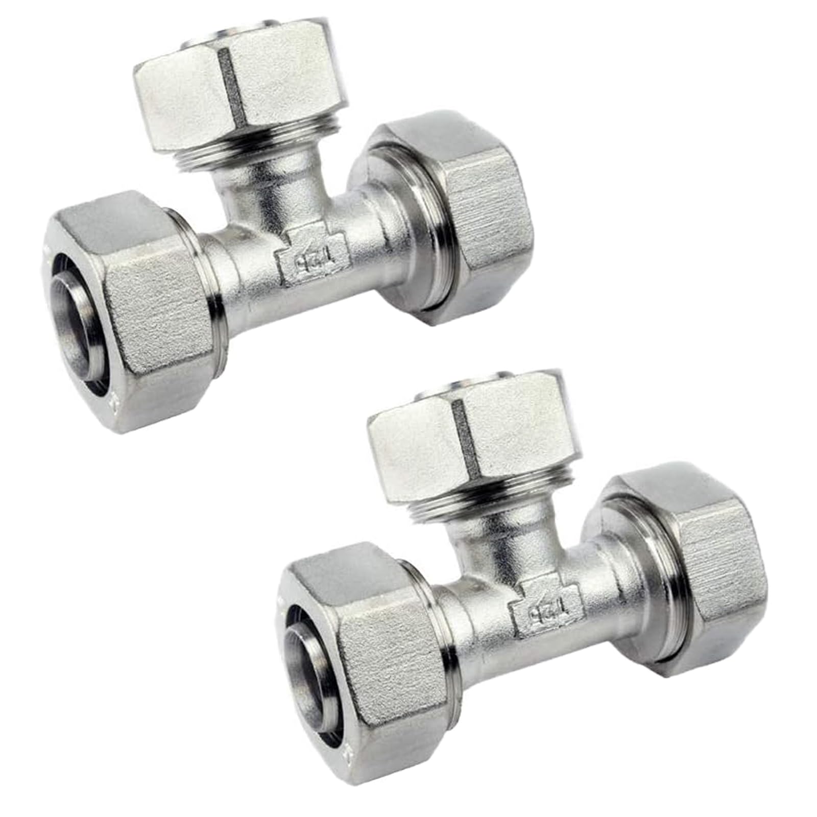 M8010 Maxline 1/2 inch Equal Tee Fitting for rapid air 1/2" NPT Tubing System (2-Pack)