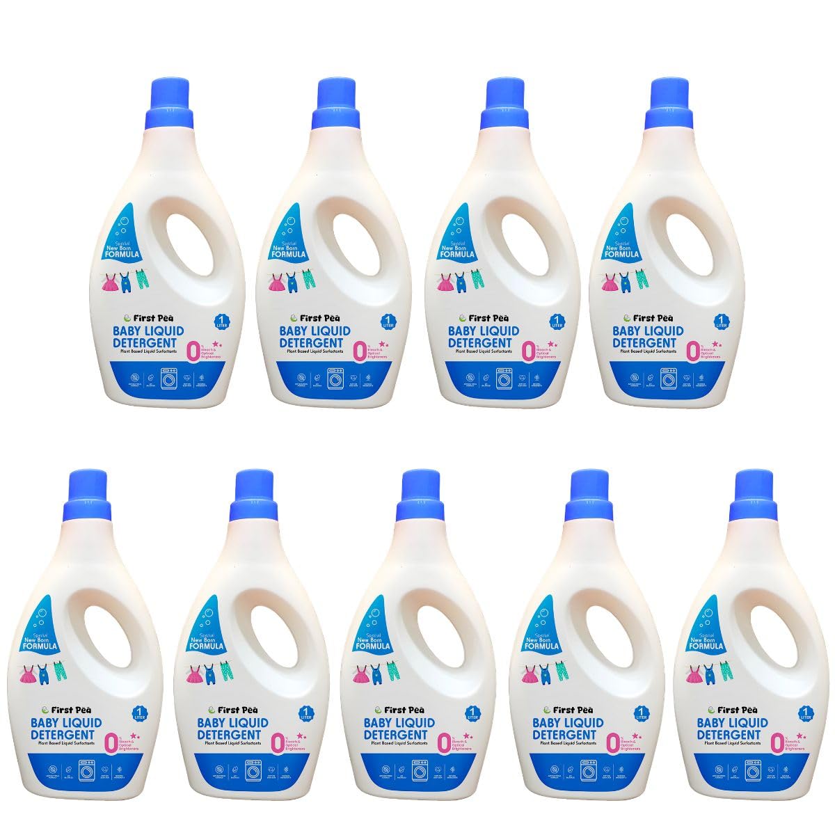 FirstPea Baby Liquid Detergent 1L Gentle Plant-Based & Hypoallergenic Laundry Wash | Safe for Newborns Soft on Skin Tough on Stains (9)-image-16