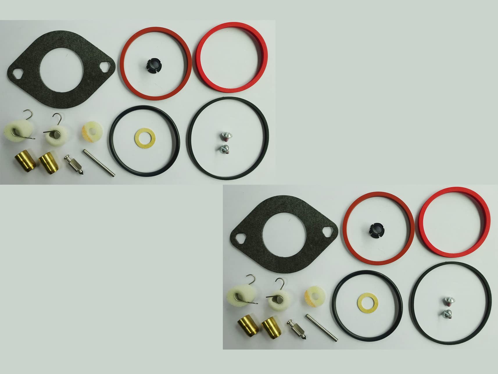 Carburetor Repair/Rebuild Kit Replaces Briggs & Stratton 697241 697154 For B & S many 28 & 31 CID Intek engines 28CH77-0111-E1 31A507-0111-B1 31A507-0113-B1(Pack of 2)