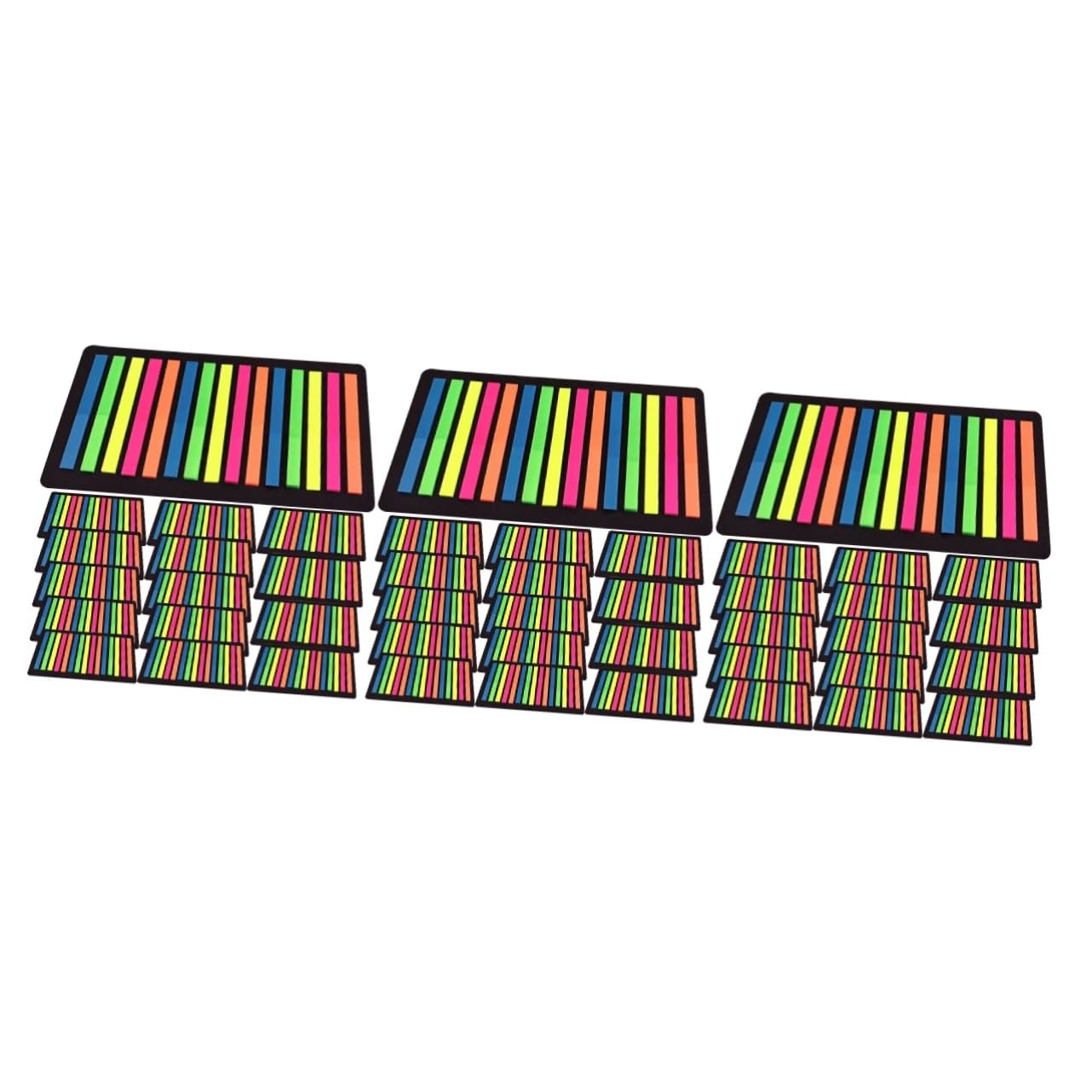 DOITOOL 45 Hojas Tiras de Resaltado Transparente Marcadores de Página Adhesivos Portátiles para Libros y Clasificación de Notas