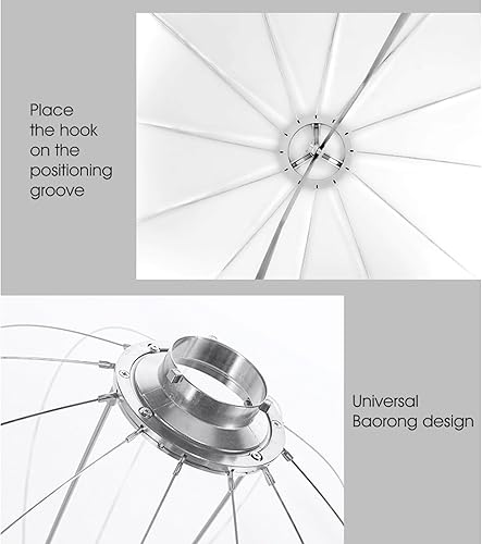 Miniatura 2 de TRIOPO KQ65 - Modificador de luz suave para Aputure 300D Mark II 120D Godox SL-60W VL150 SL150WII FV150 AD200PRO AD300 AD400PRO AD600 VL300 L200