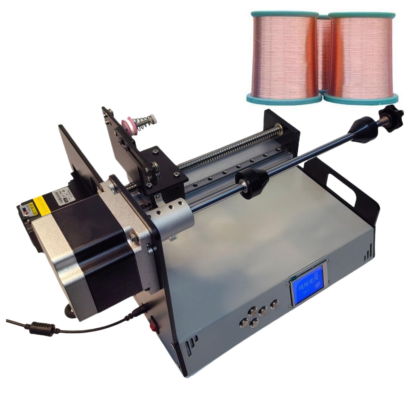 Spulenwickelmaschine/Automatische Spulenwickelmaschine mit LCD-Display, 0,01 mm höchste Genauigkeit, automatische Spulenwickelmaschine für Angelschnur