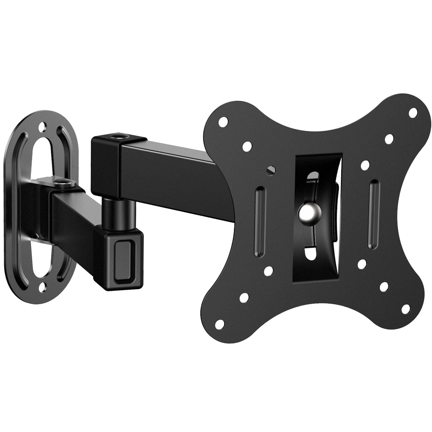 Support TV Mural 14 à 27 Pouces Ecran PC,Orientable et Inclinable,VESA 75x75mm / 100x100mm jusqu'à 10 kg,Universel 17 19 21 24 Pouces Support Mural TV,Support de Moniteur