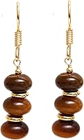 Vista 160 de Gempires Lightweight Beaded Earrings Handmade Gemstone Jewelry Hypoallergenic Gold Plated Dangling Earrings For Women