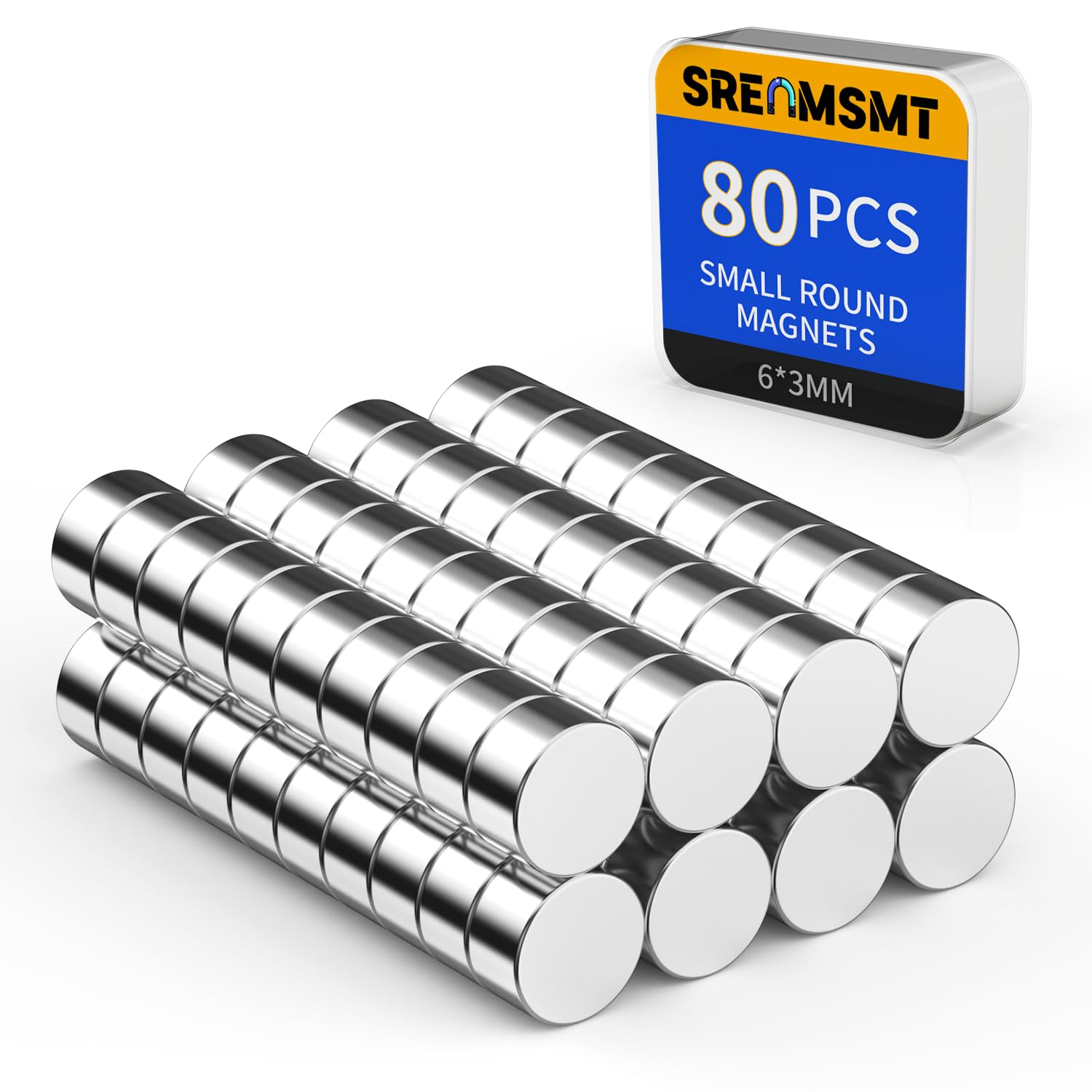 Round Magnets, 6x3mm Neodymium Magnet for Crafts, 150 Pack — Amazon image 26