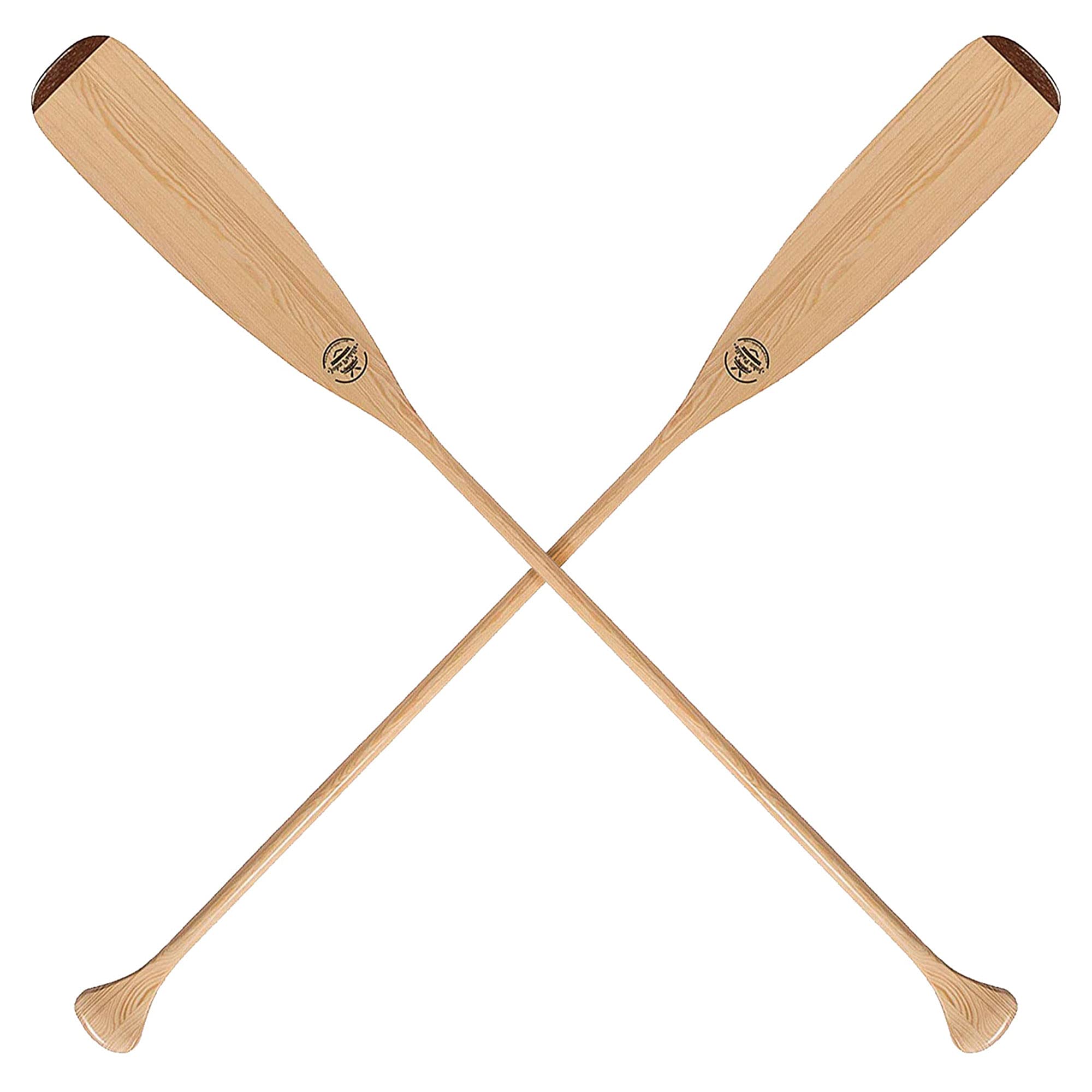Canoe Lot de 2 pagaies de canoë Type : queue de castor/pagaie Beavertail en pin et bois de fer 100 % écologique Fabriqué à la main en UE