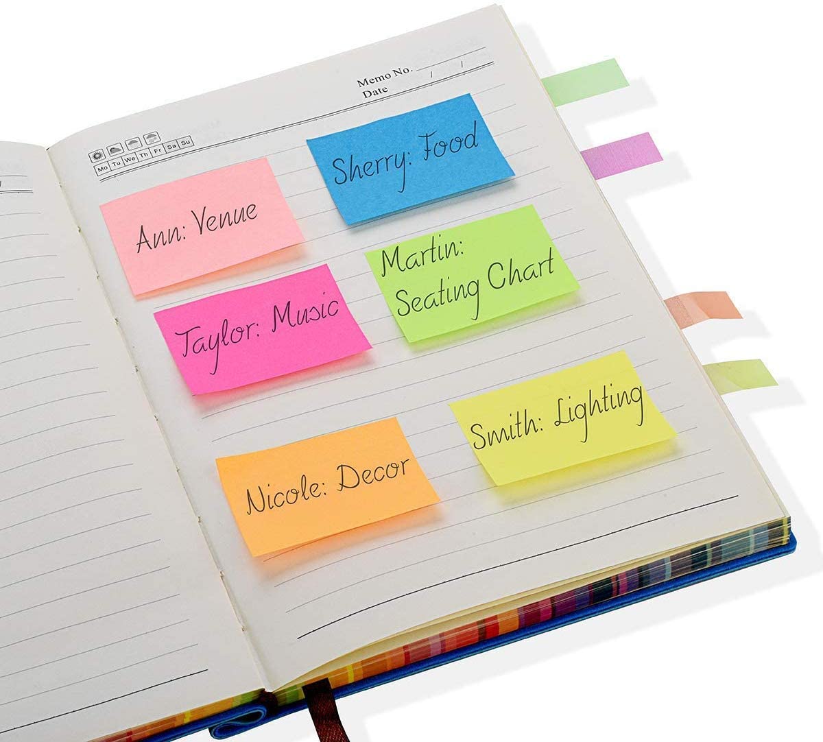 ZCZN Karteczki samoprzylepne Sticky Notes samoprzylepne karteczki samoprzylepne 14 bloków x 100 kartek, 51 x 38 mm, różowe