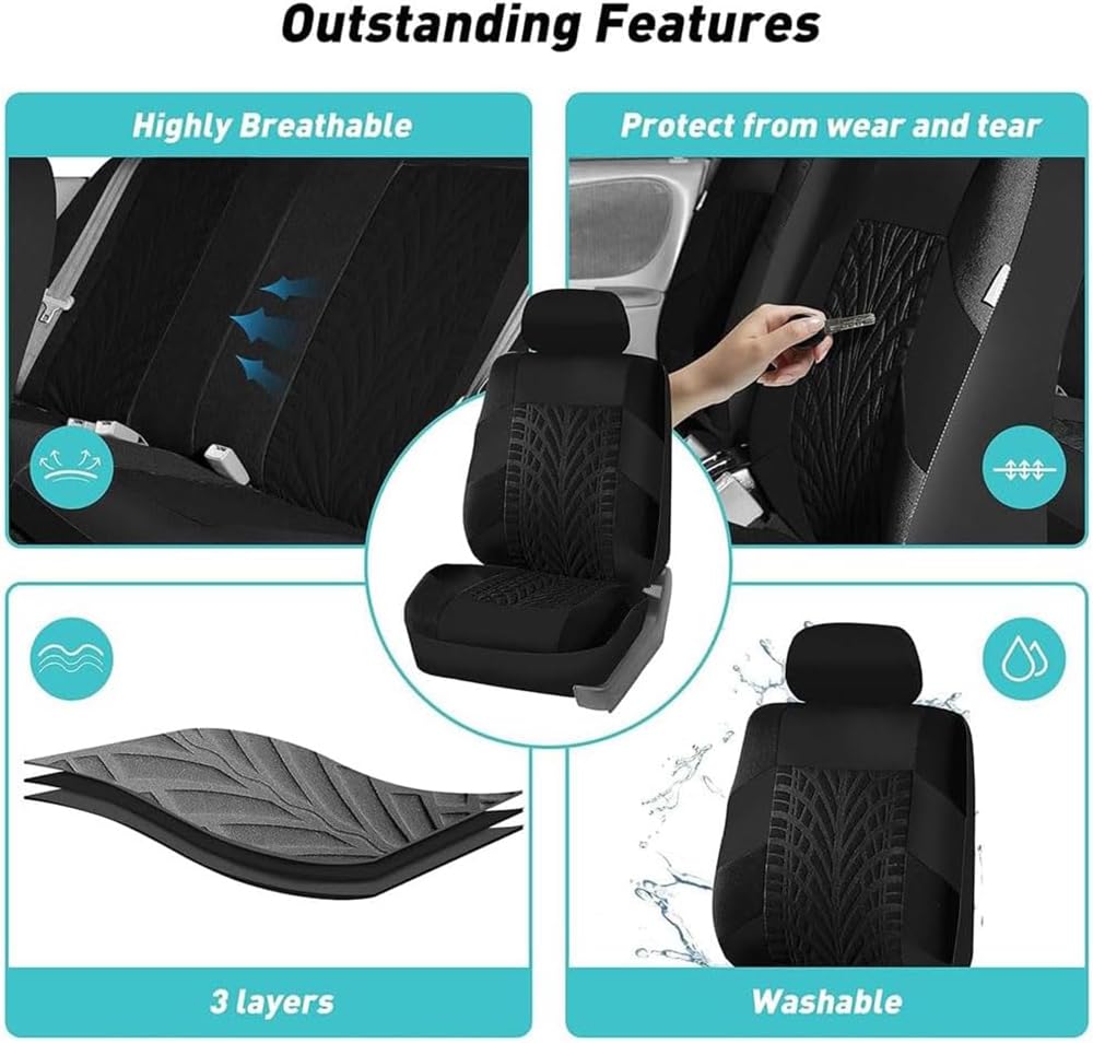 Auto Ensembles Housses Siège pour Dacia Sandero Stepway 3.Gen 2.Gen 2012-2016 2017-2022 2023 2024 2025,Avant Arrière Coussins Couvre Respirant Imperméable Protections Accessoires,Grey-1