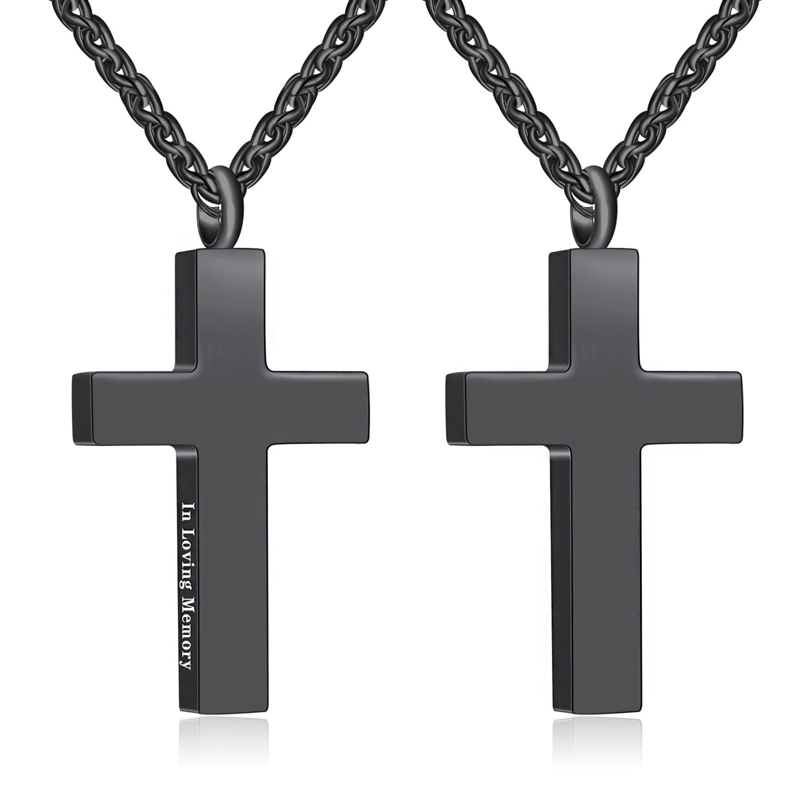 E&A Personalized Ash Necklace for Dog,Custom Photo&Text Pet Ashes Necklace,Pet/Dog Urn Necklace for Ashes,Dog Ashes Keepsake Necklace,Pet cremation jewelry ash