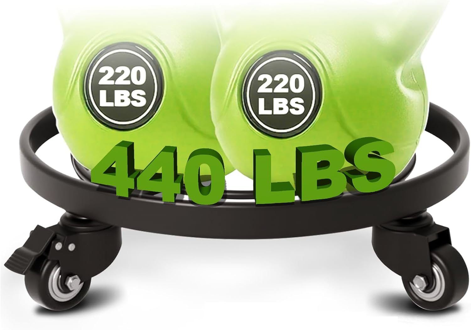 AMAGABELI GARDEN & HOME 12" Metal Plant Caddy Heavy Duty Plant Stand with Wheels Wrought Iron Potted Brake Flower Pot Rack Rollers Mover Dolly Holder Indoor Outdoor Planter Trolley Caster